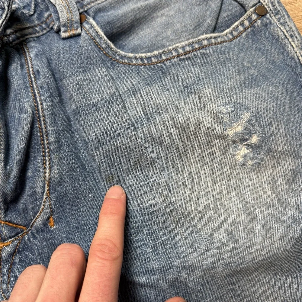 Diesel Larkee-T Jeans Men 33x34 Blue Regular Tapered Distressed‎ Denim 008V1